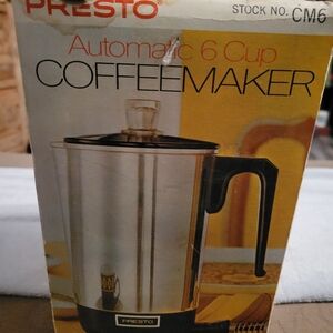 Presto Automatic 6 Cup Coffee Maker Vintage